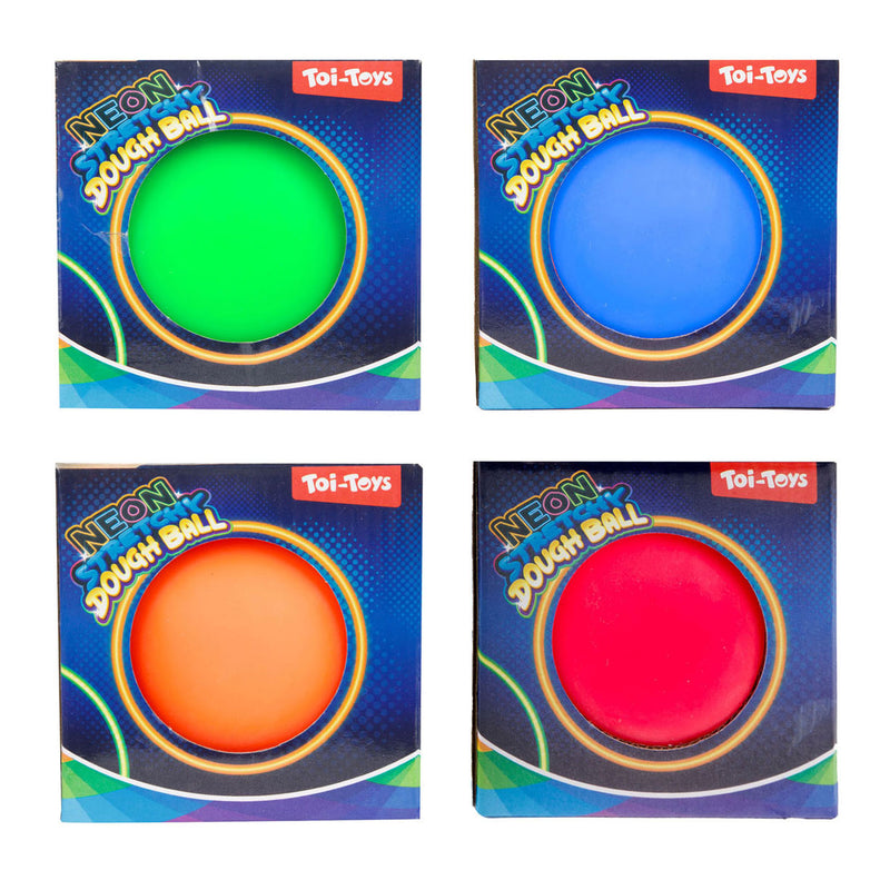 Load image into Gallery viewer, Toi-toys fun kneedbal neon, 10cm
