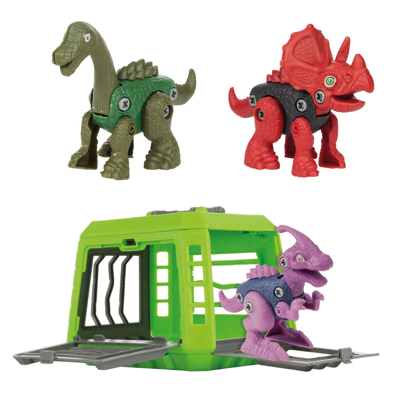 Load image into Gallery viewer, World of dinosaurs bouw een dino met kooi
