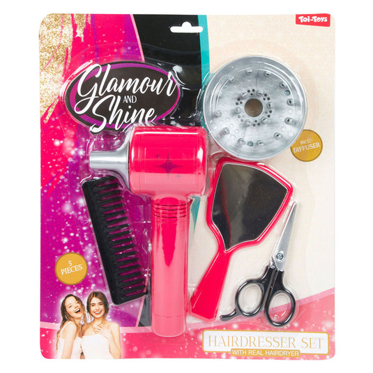 Toi-toys glamour shine kapperset met fohn diffuser