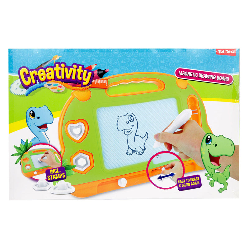 Load image into Gallery viewer, Toi-toys creativity magnetisch tekenbord met pen en vormen
