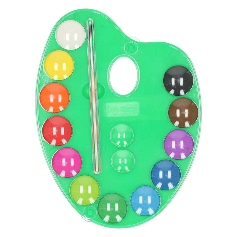 Load image into Gallery viewer, Schilderspalet 12 kleuren en kwast
