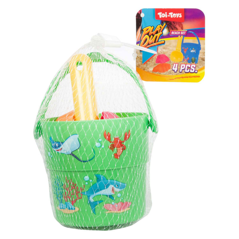 Load image into Gallery viewer, Toi-toys play out mini strandset emmer schepje en vormen, 4dlg.
