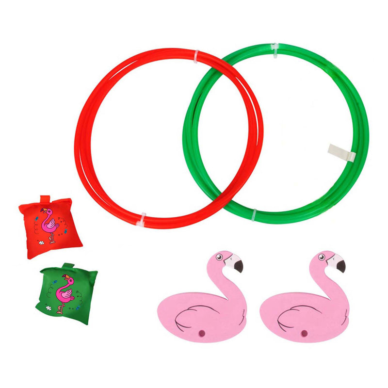 Load image into Gallery viewer, Splash flamingo duikring 80cm, set van 2
