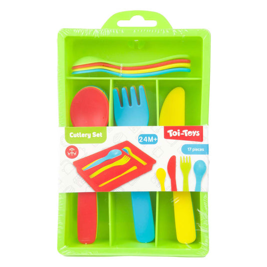 Toi-toys home food bestekset met bak, 16dlg.