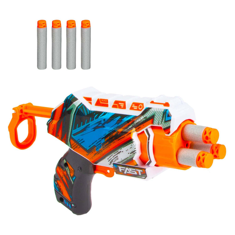 Load image into Gallery viewer, Toi-toys foam strikex afschietpistool nano blaster met 4 foampijlen
