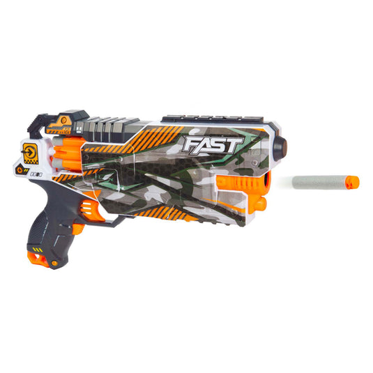 Toi-toys foam strikex elektrisch afschietpistool shockwave met 24 foampijlen