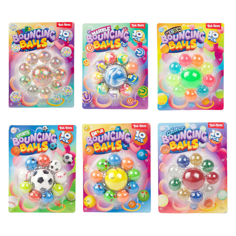 Load image into Gallery viewer, Toi-toys fun stuiterballen, 10st.
