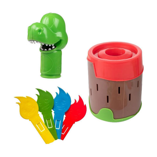 Toi-toys spel prik de dino vulkaan met 16x vlammen