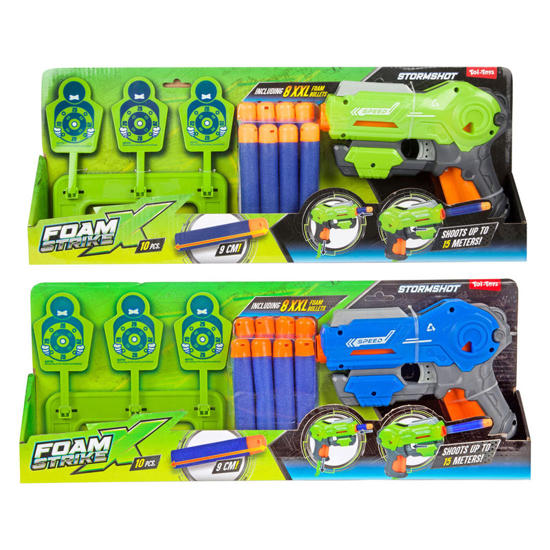 Afbeelding laden in galerijviewer, Toi-toys foam strikex pistool met xl foampijlen en target - 10dlg.
