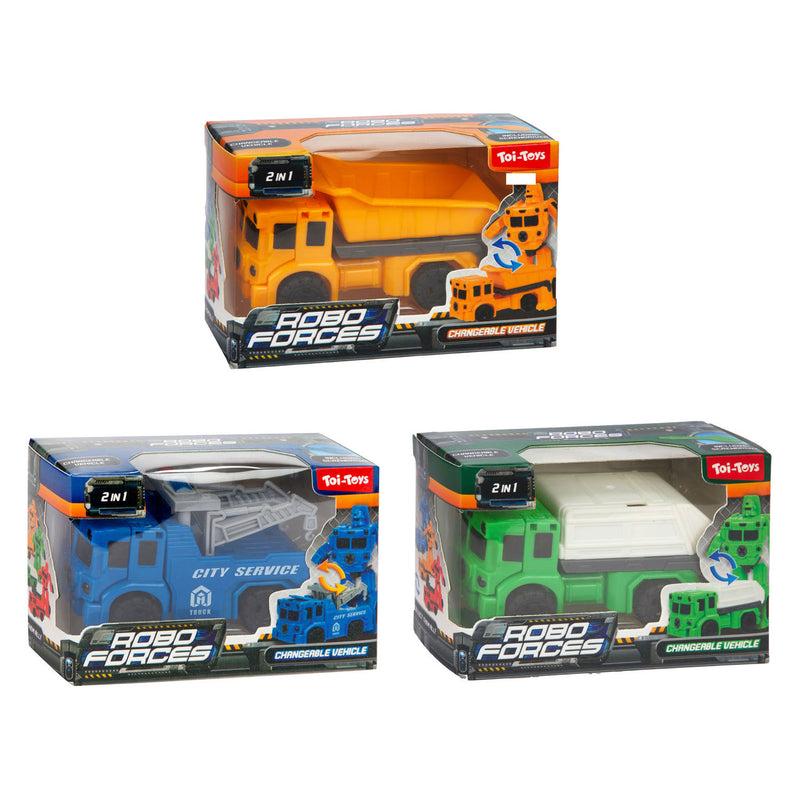 Afbeelding laden in galerijviewer, Toi-toys roboforces mini truck - 2in1
