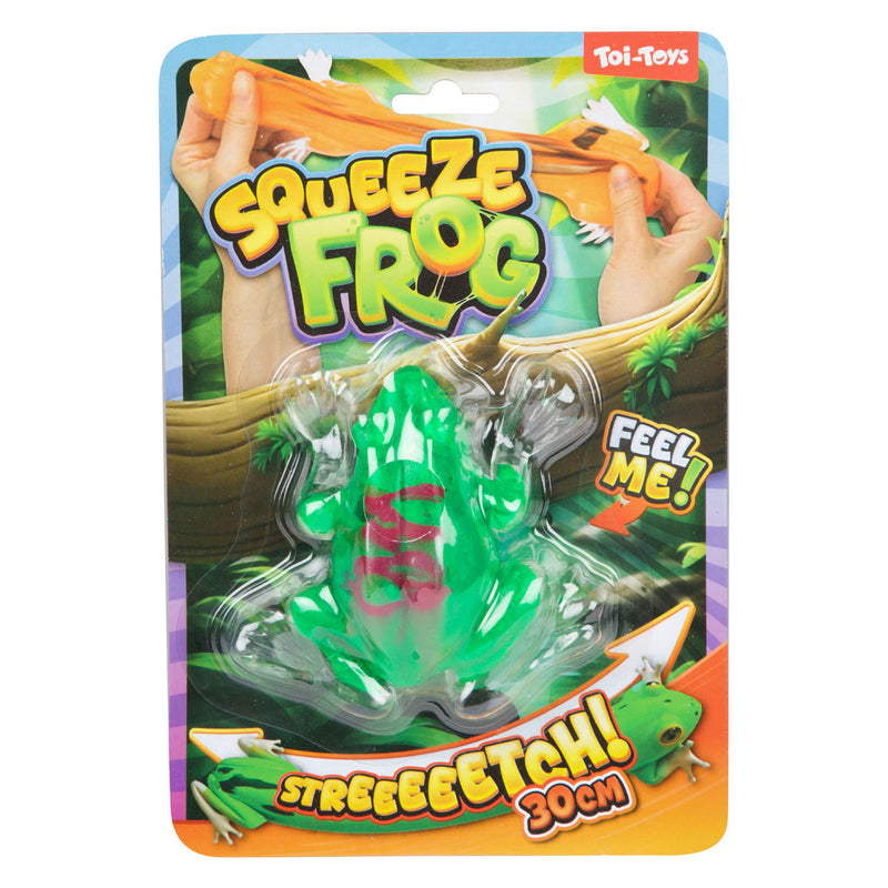 Afbeelding laden in galerijviewer, Toi-toys fun kneedkikker -clear- rekbaar 10cm 3ass

