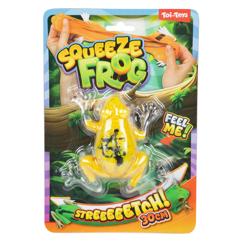 Afbeelding laden in galerijviewer, Toi-toys fun kneedkikker -clear- rekbaar 10cm 3ass
