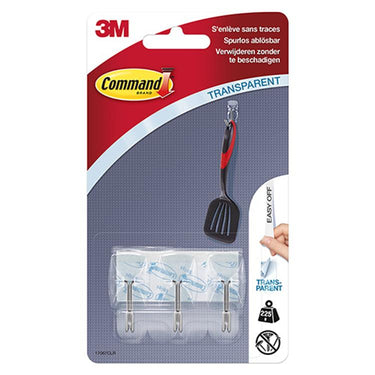 3m 1045905 - command outdoor haken transparant 8c + 10s pk | 12 stuks