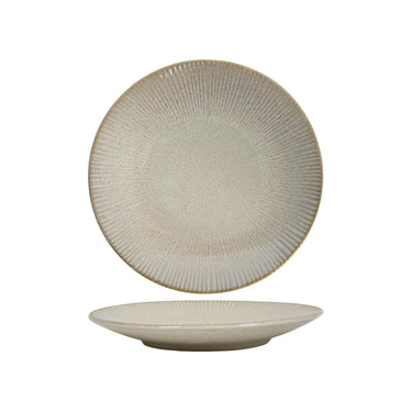 Ontbijtbord lines ocean beige ã˜21cm doos a 6