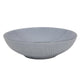 Diep bord woven textile grijs ã˜18x5,5cm doos a 6