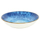 Diep bord ø20cm reactive glaze print blue doos a 6 stuks