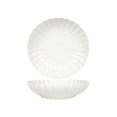 Svenska living diepbord ã˜20cm flower off white doos a 6 stuks
