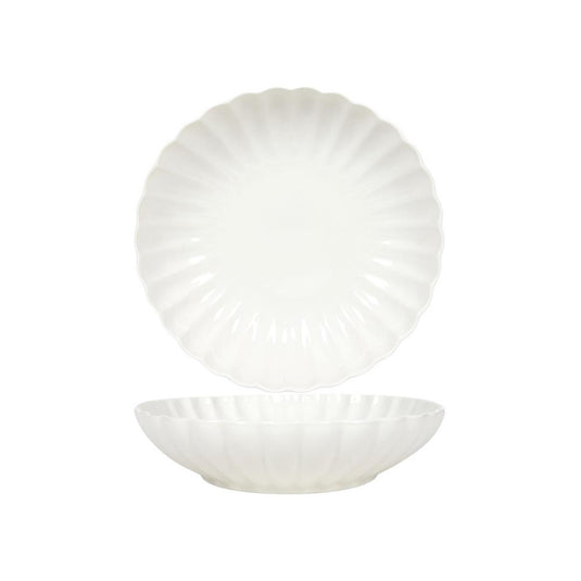 Svenska living diepbord ø20cm flower off white doos a 6 stuks