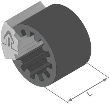 Herth+buss spezialbefestigung clipfixbasic clipfix spacer h+b inner-d=23,0mm,l=30mm