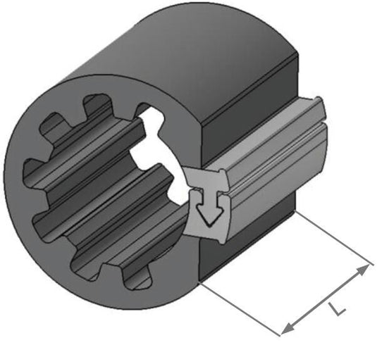 Herth+buss speciale bevestiging clipfixcycle clipfix spacer h+b inner-d=16.9mm,l=30mm
