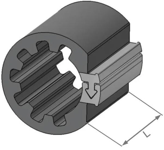 Herth+buss spezialbefestigung clipfixcycle clipfix spacer h+b inner-d=16.9mm,l=30mm