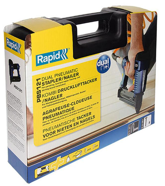 Rapid 1006102 - airtac pbs121 pneuma- tische tacker in koffer + acc. | 1 stuks