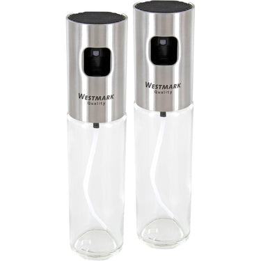 Westmark olie en azijnspray set - glas en rvs dia4,2x17,5cm inhoud 100ml