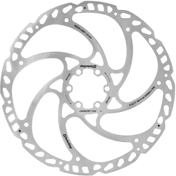 Swissstop - remschijf catalyst one 6 bolt 203mm