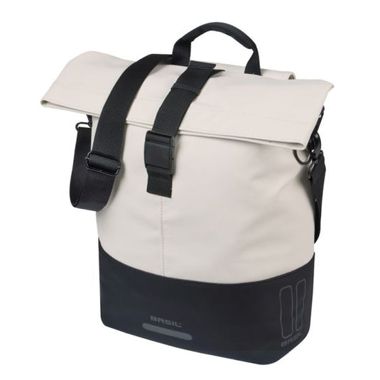 Basil b.v. tas basil cove shopper wit zwart | mik hooks | 16l
