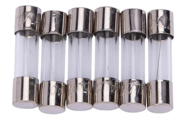 Dresselhaus glazen zekering glass fuses 5x20mm for car radio 5a 6 piece
