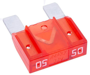 Dresselhaus zekering bananenstekker maxi flat fuse maxi 50a 1 piece red