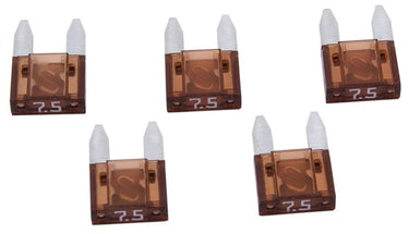 Dresselhaus flachsteckersicherung mini flat fuse mini 7.5a brown 5 pcs.
