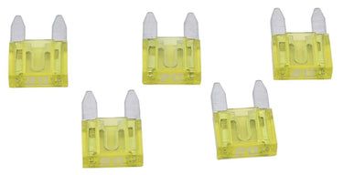 Dresselhaus flachsteckersicherung mini flat fuse mini 20a yellow 5 pcs.