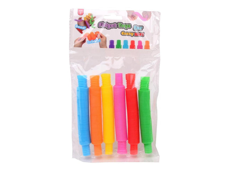 Load image into Gallery viewer, Johntoy john toy fidget tubes zakje a 6 stuks
