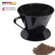 Westmark koffiefilterhouder kunststof nr 2 zwart