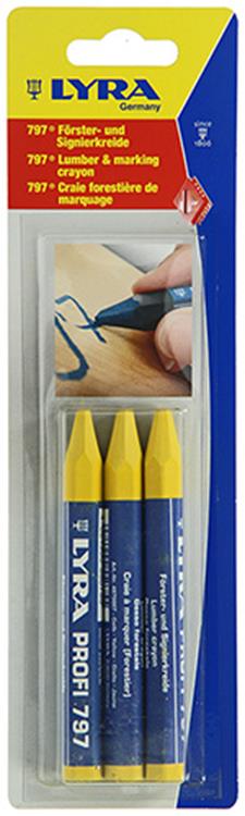 Load image into Gallery viewer, Lyra 1052115 - markeerkrijt 3st ø12x120mm geel | 5 stuks
