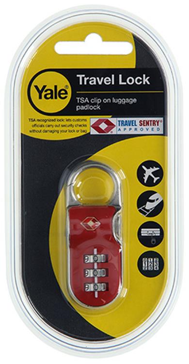 Load image into Gallery viewer, Yale 1018560 - hangslot tsa clip-on rood 1st standard security | 6 stuks
