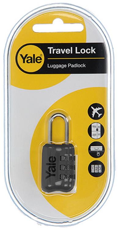 Afbeelding laden in galerijviewer, Yale 1018569 - bagage-cijferhangslot grijs yp2 23 128 1g 23mm | 5 stuks
