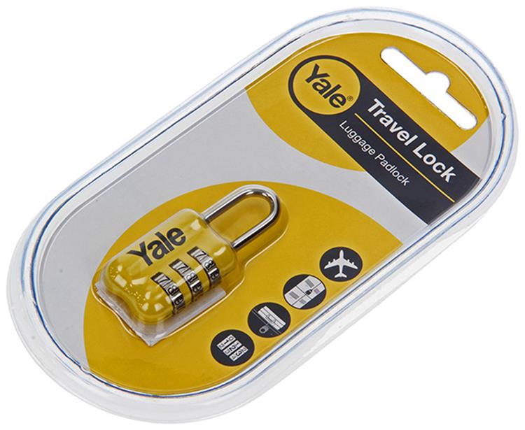 Afbeelding laden in galerijviewer, Yale 1018571 - bagage-cijferhangslot geel yp2 23 128 1y 23mm | 5 stuks
