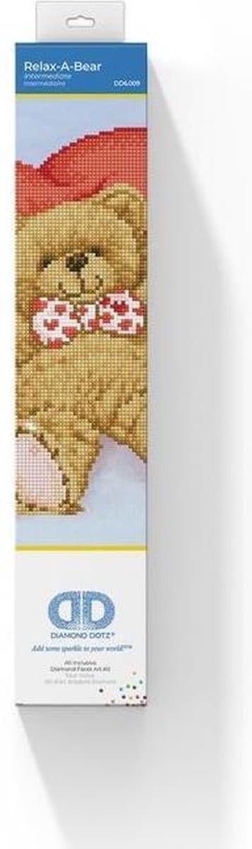Brandunit diamond painting - diamond dotz relax a bear - 35x27 cm