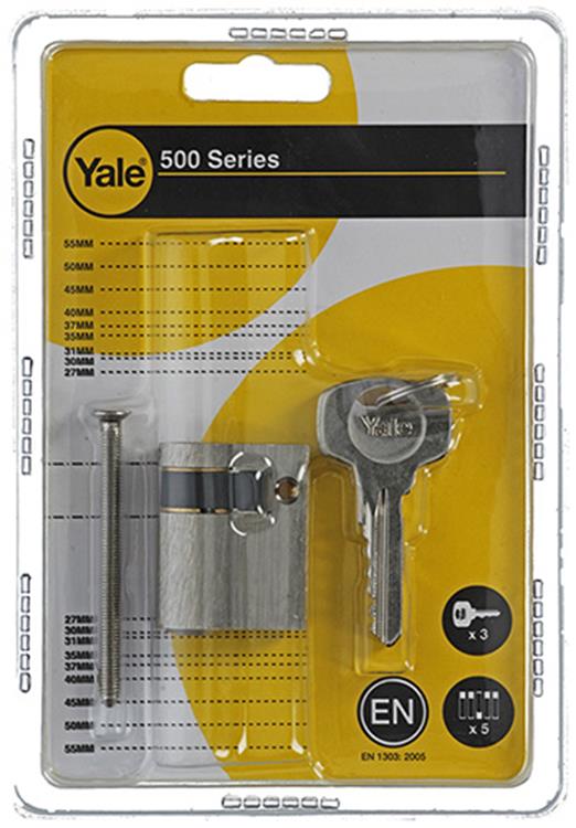 Afbeelding laden in galerijviewer, Yale 1006524 - halve profielcilinder 0500 mv 40mm(10 30) | 1 stuks

