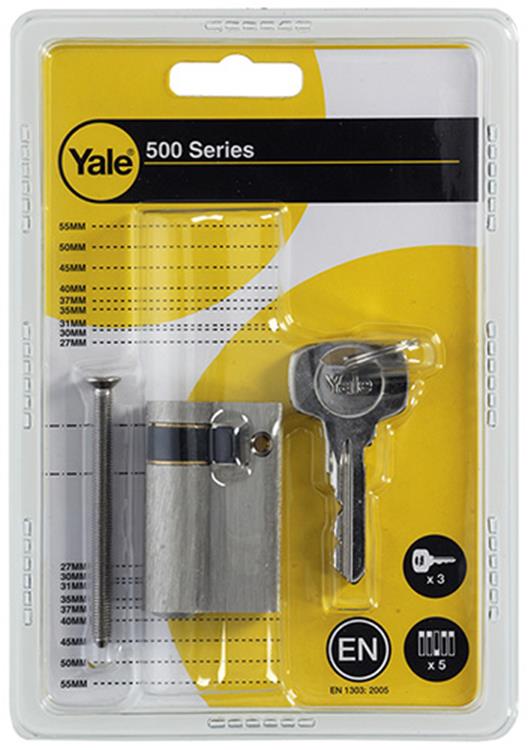 Afbeelding laden in galerijviewer, Yale 1006525 - halve profielcilinder 0500 mv 50mm(10 40) | 1 stuks
