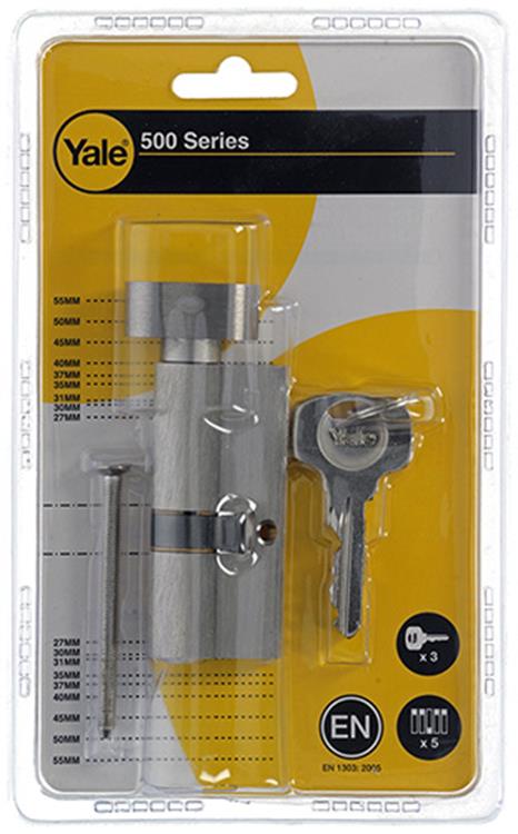 Load image into Gallery viewer, Yale 1006542 - knopcilinder 500 mv 70mm(30 40) | 5 stuks
