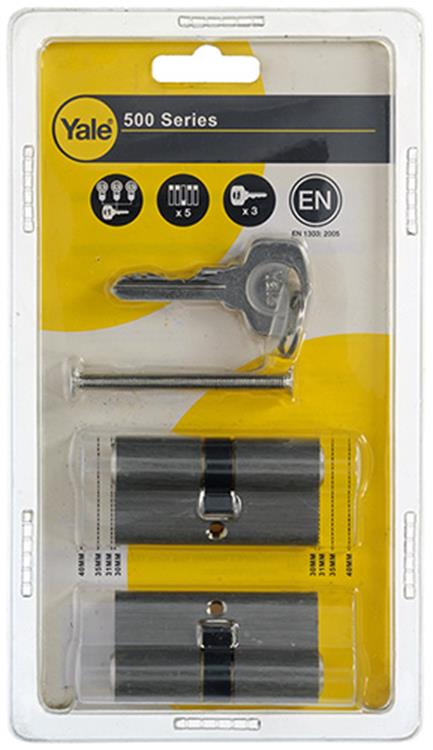 Yale 1006531 - set 2 profielcilinders 500 mv 60mm(30 30) | 1 stuks