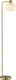 Brilliant fanny - vloerlamp - e27 max 1x20w - geborsteld messing wit