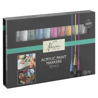 Load image into Gallery viewer, Stiften acrylic markers 10 stuks 25x15x2 cm | 2 stuks
