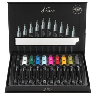 Stiften acrylic markers 10 stuks 25x15x2 cm | 2 stuks