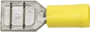 Hella bladcontactdoos fl.st.huels.2,5-6,0 50st yellow 6.3x0.8mm