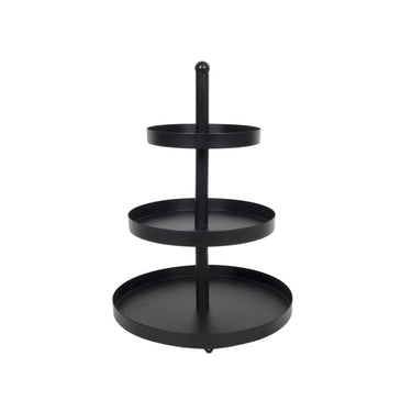 Svenska living etagere metaal 3-laags ã˜25x35cm zwart