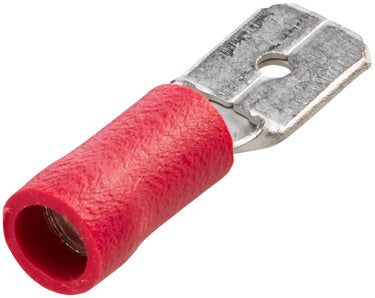 Hella platte stekker fl.plug 0.5-1.0 100st red 6.3x0.8mm
